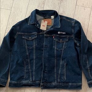 Levi's Dark Indigo Denim Jacket with 'Stan' Embroidery